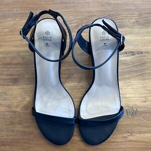 Call It Spring Black Block Heels